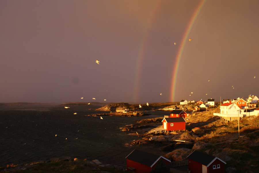 Fishing village at the coast of Trøndelag